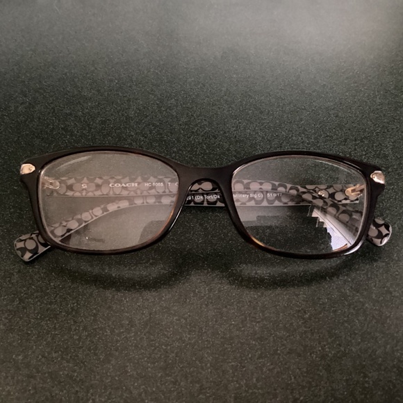 Coach Prescription Eyeglasses 5291 Dark Tortoise/Dark Tortoise Military Sig C - Picture 4 of 11